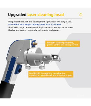 US Stock MAX 1500W Continuous Handheld Laser Cleaning Machine Rust/Oil/Paint/Coating Remover